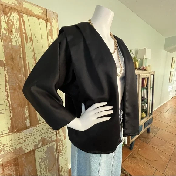 David Benjamin Women’s Vintage Outerwear Size M Layering Blazer Short Kimono - Picture 6 of 13